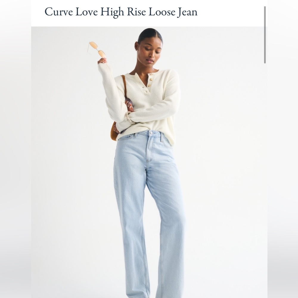 Abercrombie Curve Love Loose Jean